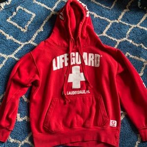 Red Lifeguard Hoodie
